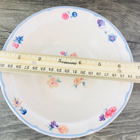 International Tableworks ENGLAND Petite Floral Rim Japan Cereal Soup Bowls Set 4 - Picture 6 of 9